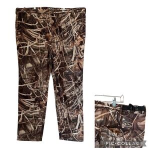 Drake Waterfowl Systems Camo Pants Men 2XL 44-46 Advantage MAX-4 HD Fleece Lined